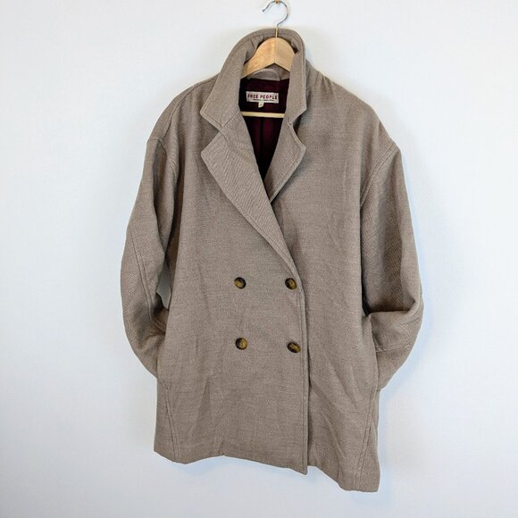 Free People Hannah Slouchy Double-Breasted Blazer - Picture 4 of 15